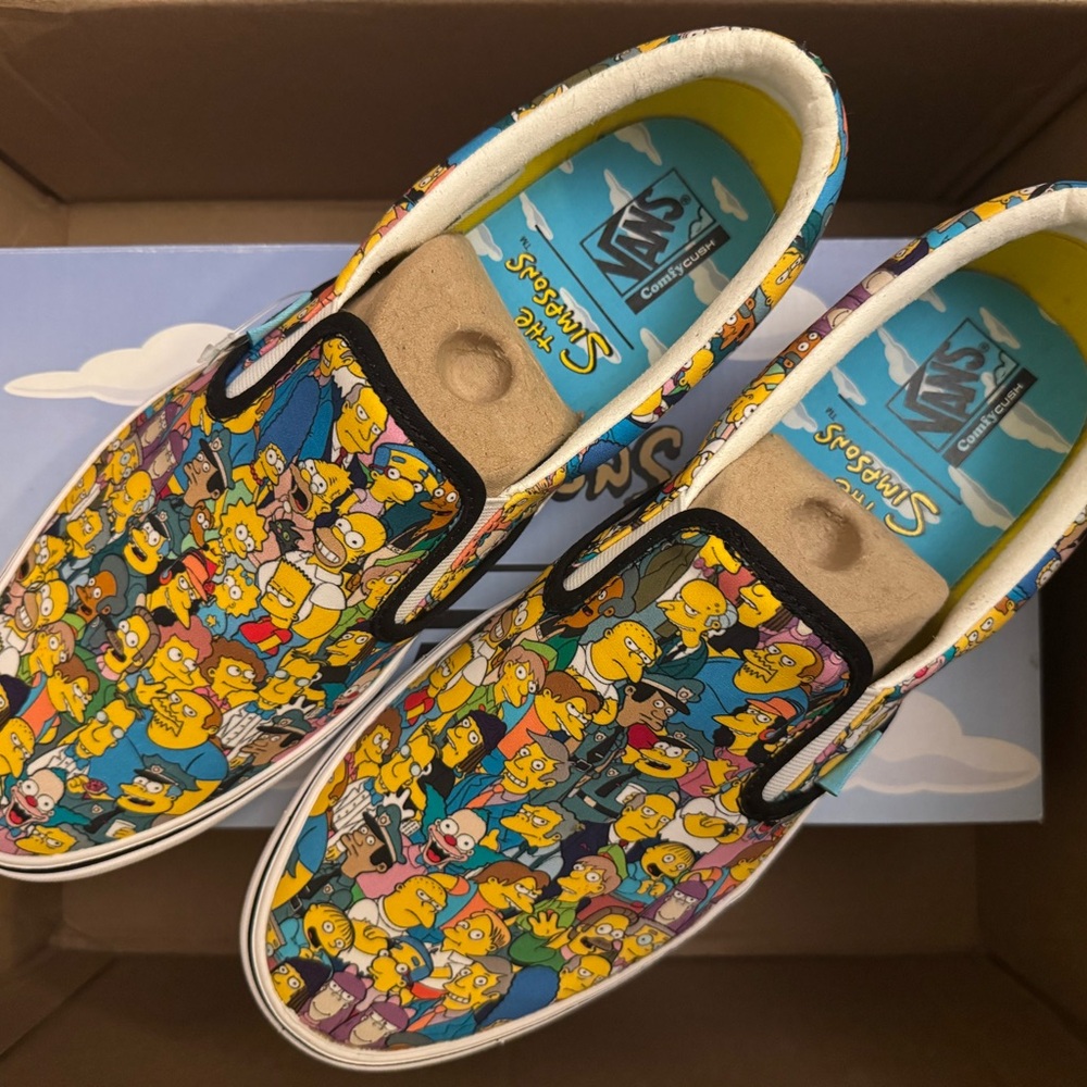 Vans Simpsons Print Slip-On Shoes Men’s 11.5 BRAND NEW